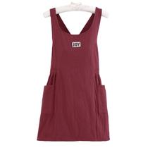 Avental, mistura de algodão, alças cruzadas com bolsos frontais Avental, mistura de algodão, alças cruzadas com bolsos frontais