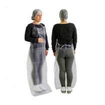 Avental Modelo Açougueiro Pvc Transparente Com Fitilho Fixo