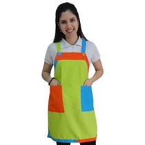 Avental Monitor recreador - Buffet infantil, Casa de Festas cor verde limão Avental Monitor recreador - Buffet infantil, Casa de Festas cor verde limão