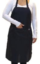 Avental Oxford Preto Bolso e Regulagem 0,75 x 0,56 cm Tam P