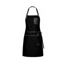 Avental Preto Couro Chef de Cozinha Barista Barbearia 10un Avental Preto Couro Chef de Cozinha Barista Barbearia 10un