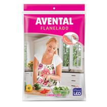 Avental Protetor Feminino para Cozinha Estampado Flanelado