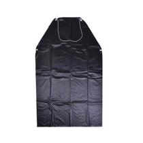 Avental pvc preto forrado preto c.a. 21075 plastcor