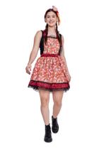 Avental Saia Dois Em Um Junina São João Jardineira Caipira