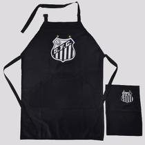 Avental Santos Churrasqueiro Premium Preto