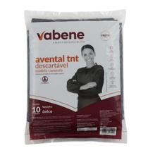 Avental Tnt Descartável Vabene Modelo Camisola Tamanho Único Preto Com 10 Unidades Avental Tnt Descartável Vabene Modelo Camisola Tamanho Único Preto Com 10 Unidades