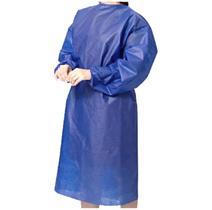 Avental TNT Manga Longa Azul c/ Punho Gram 40 - Best Fabril