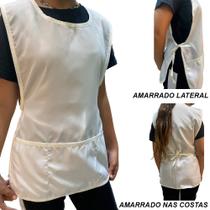 Avental uniforme bata jaleco branco colete profissional unisex tamanho unico feminino masculino em t Avental uniforme bata jaleco branco colete profissional unisex tamanho unico feminino masculino em t
