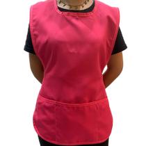 Avental uniforme bata jaleco rosa colete profissional unisex tamanho unico feminino masculino em tec Avental uniforme bata jaleco rosa colete profissional unisex tamanho unico feminino masculino em tec