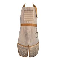 Avental vermelho LMLDETA com alça de pescoço ajustável em tecido pesado