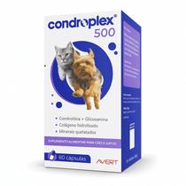Avert Condroplex 500 Suplemento Articular para Cães e Gatos de Pequeno Porte 60 Cápsulas