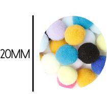 Aviamento pompom multicor 20mm c/100unid. nybc pacote Aviamento pompom multicor 20mm c/100unid. nybc pacote