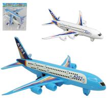 Aviao A Friccao Pull Back Airline Com 2 Pecas 14X13,5X5Cm