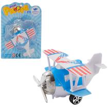 Aviao a friccao pull back colors 10,5x10,5x5,5cm