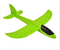 Avião Aeromodelo Planador Espuma 48cm Varias Cores - Verde