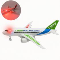 Avião Airbus Brinquedo jumbo com luzes led movido a fricção