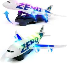 Avião Brinquedo Lançamento Com Som Luzes Gira 360 Graus - Toy king