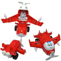 Avião Brinquedos Fricção Transforma Criança Meninos Carrinho infantil Educativo Menino Coleção Presente