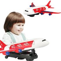 Avião Com Luz Movimento E Música Brinquedo