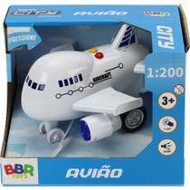 Aviao com luz som e friccao 1:200 bbr