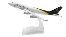 Avião Comercial Boeing 747 UPS Worldwide Services - Miniatura de Metal 16 cm