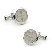 Avião Cufflinks com tema de aviação para homens em aço inoxidável Avião Cufflinks com tema de aviação para homens em aço inoxidável