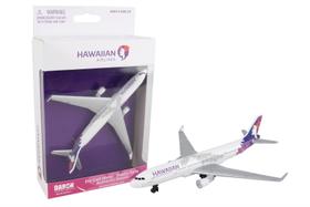Avião Daron Hawaiian Airlines Modelo Único Branco em Metal Fundido