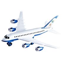Avião de brinquedo aerobus 36cm airlines - brinquemix bra-015