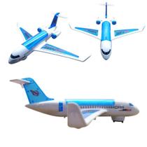 Avião De Brinquedo C/ Sons E Luzes Airbus Plástico