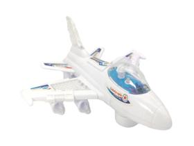 Avião De Brinquedo C/ Sons E Luzes Airbus Plástico