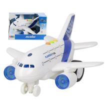 Avião de Brinquedo Coleção Infantil Criança Mini Veículo Som Luz Fricção Coleção Movimento Resistente