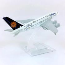 Avião de Brinquedo Coleção Miniatura Metal Lufthansa A380