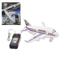Avião de brinquedo com controle remoto e fio de plástico presente dia das crianças
