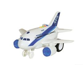 Avião de Brinquedo com Luz e Som 1:160 - Shiny Toys
