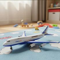 Avião de Brinquedo Fricção 43 CM de Comprimento Diversão