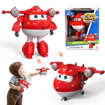 Avião de Brinquedo Super Wings 5 - Jet Transformador Supercarregado Avião de Brinquedo Super Wings 5 - Jet Transformador Supercarregado
