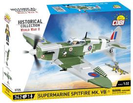 Avião de Caça Britânico Supermarine Spitfire MK. VB - Blocos de Montar 342 Peças - World War II - COBI