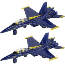 Avião de Caça F-18 Blue Angels ArtCreativity com Função Pullback