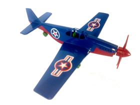 Avião De Combate Ww2 Aviãozinho de Brinquedo Azul - Apas