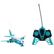 Avião De Controle Remoto Escala 1:18 Rc 2Ch Airliner 22Cm