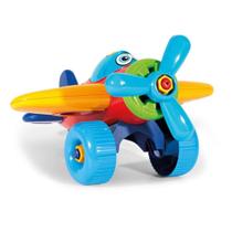 Avião Didático Monta e Desmonta Brinquedo Infantil Poliplac