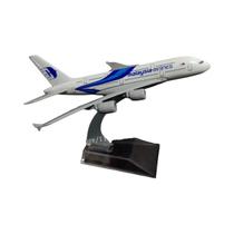 Avião Diecast de Metal - Rélicas de Aeronaves Emirados A380 e B777 (Escala 1:400)