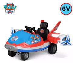 Avião Elétrico Patrulha Canina 6 V Azul Passeio Infantil - Winner Sales Distribuidora Arm