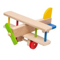 Avião Grande Brinquedo Educativo Lúdico Aviãozinho Madeira