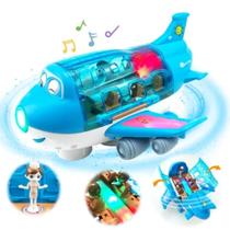 Avião Infantil Musical Bate E Volta 360 Com Passageiros Interativos Diversão Garantida