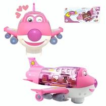 Avião Infantil Musical Gira 360 E Bate
