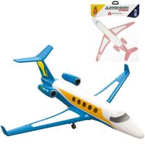 Aviao jato executivo colors 25x25x7,5cm na solapa - BS TOYS Aviao jato executivo colors 25x25x7,5cm na solapa - BS TOYS