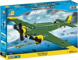 Avião Militar Alemão De Transporte Junkers JU 52/3M - Blocos de Montar 548 Peças - World War II - COBI