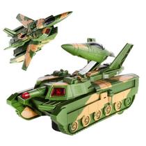 Avião militar de brinquedo com música, efeitos transformáveis e de iluminação