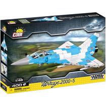 Avião Militar Francês Mirage 2000-5 400 Pçs Blocos De Montar Cobi